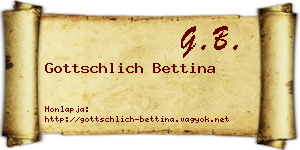 Gottschlich Bettina névjegykártya