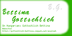 bettina gottschlich business card
